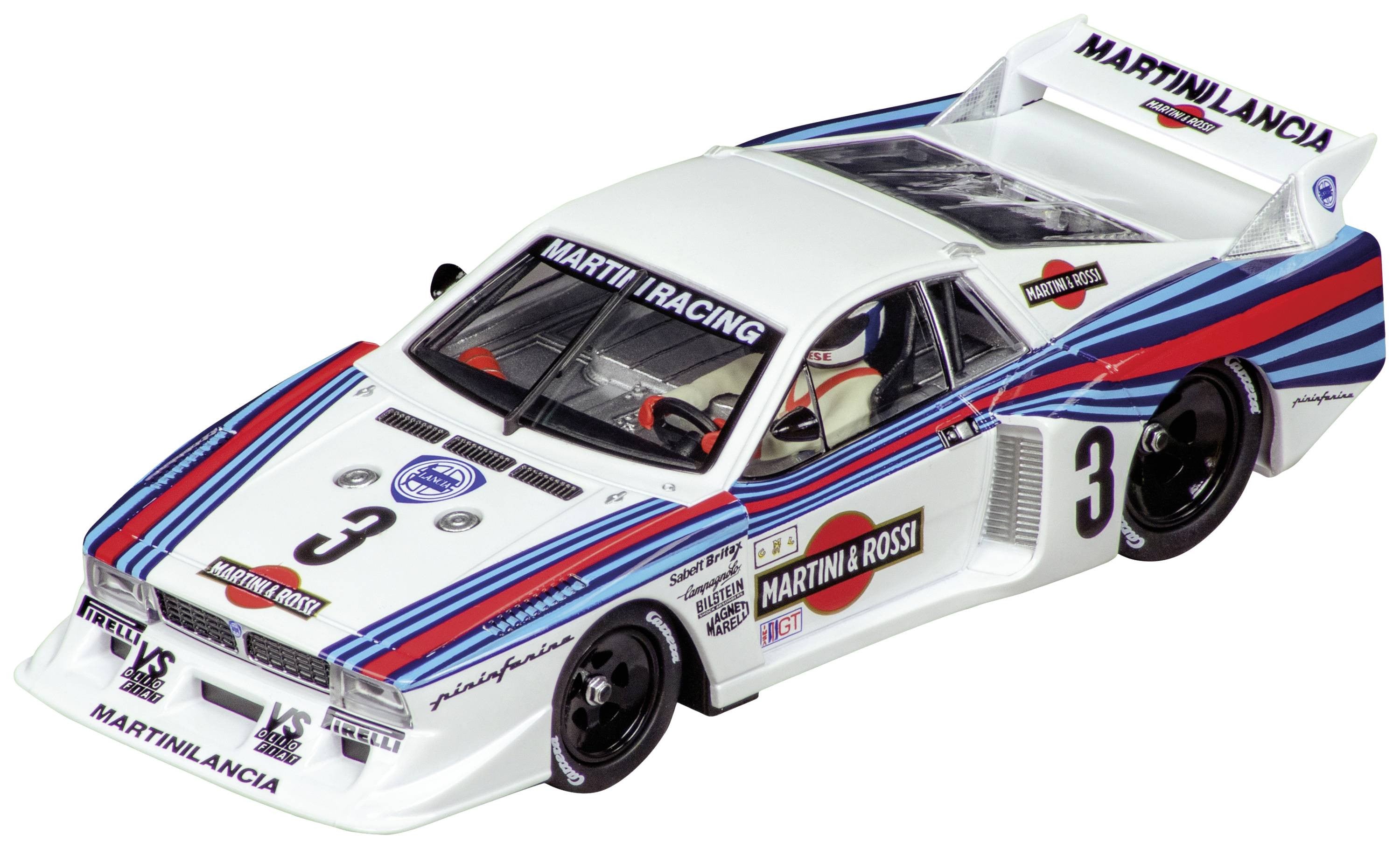 Voiture Carrera digital 132 Lancia Beta Montecarlo Turbo Lancia Martini Racing, No.3", Daytona 1981" - Breizh Modélisme.