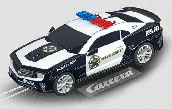 Voiture Carrera GO Chevrolet Camaro Sheriff 64031 - Breizh Modélisme.