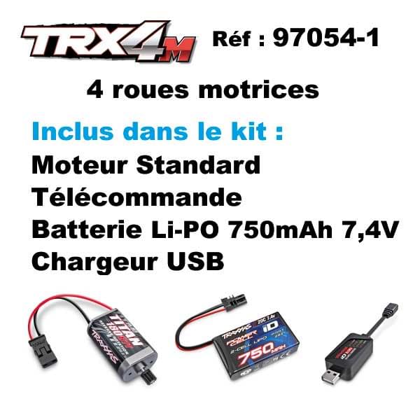 Traxxas TRX4M 1/18 Land Rover Defender Crawler X Bleu RTR - 97054-1