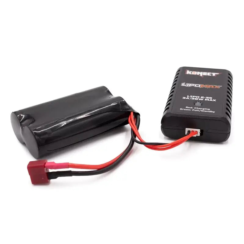 PIKKA TEST - Konect chargeur rapide compact USB-C LiPo 2S 3S 38W - Breizh Modélisme.