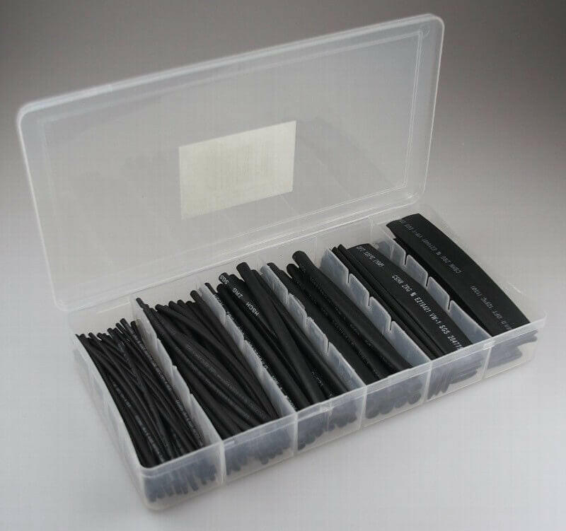 Coffret Gaine Thermo-rétractable Noire - Breizh Modélisme.