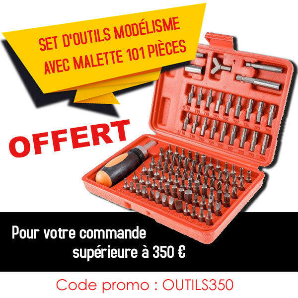Set d'outils Modélisme avec Malette 101 pièces - Breizh Modélisme.