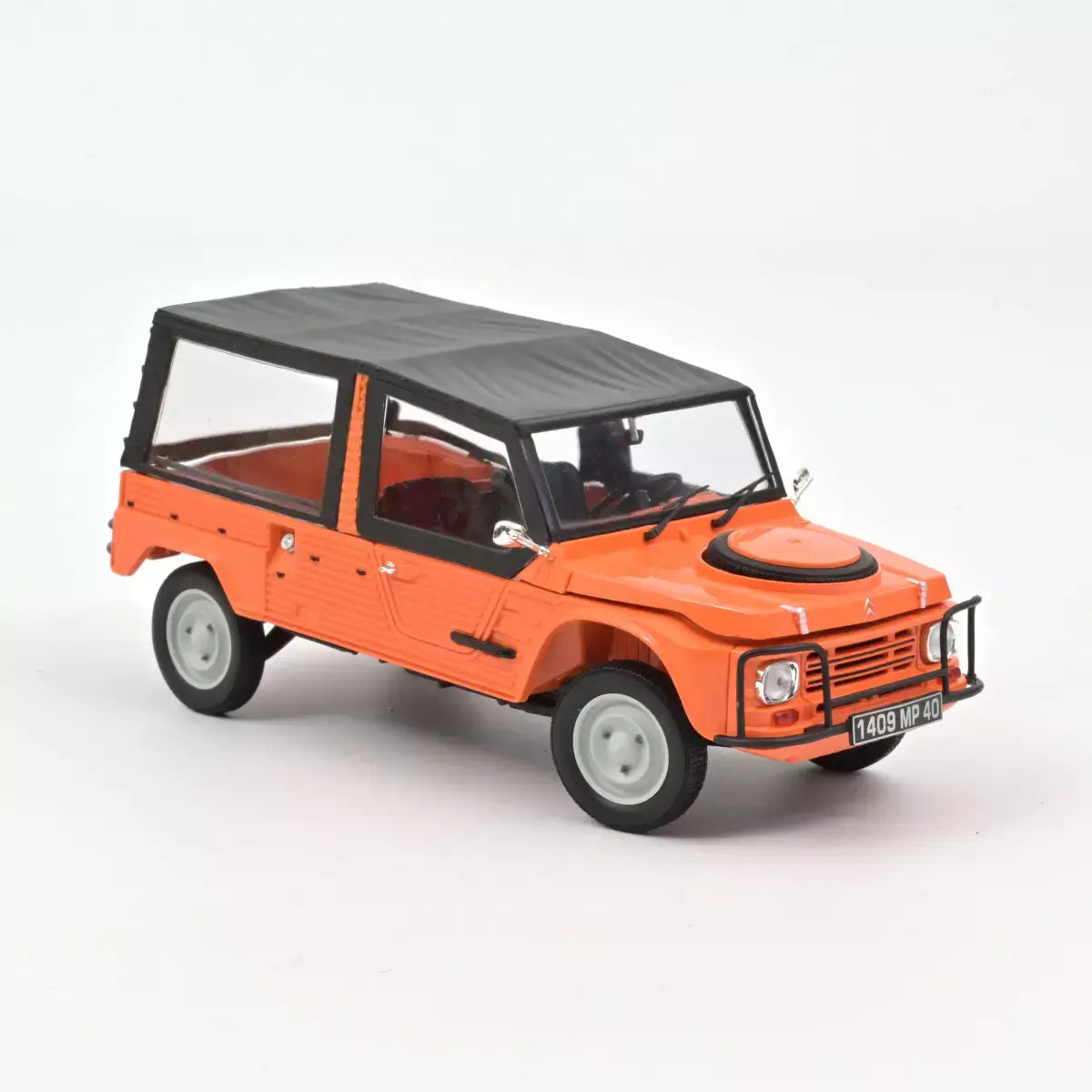 Voiture miniature collection 1/18 Citroën Méhari 4x4 1979 Orange Kirghiz Norev 181654