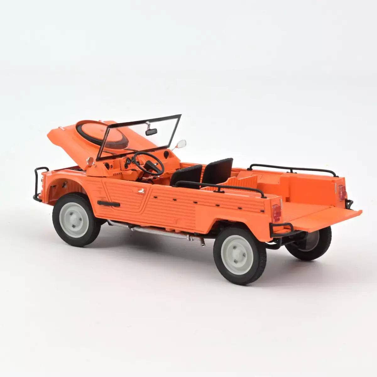 Voiture miniature collection 1/18 Citroën Méhari 4x4 1979 Orange Kirghiz Norev 181654