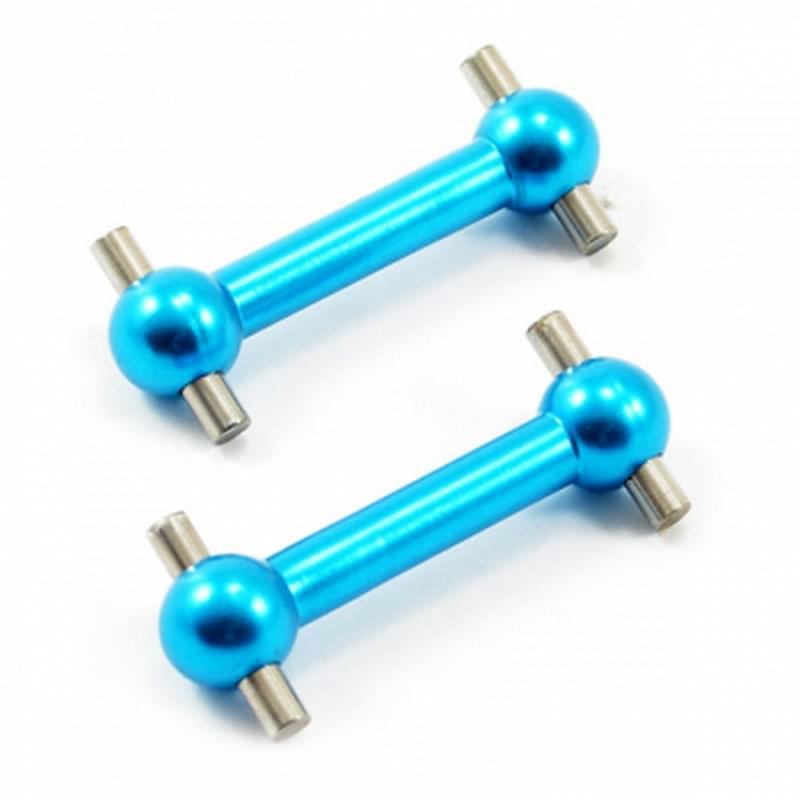 2 Cardans Alu Bleu Pour Tamiya TT02 - FTTA008B - Breizh Modélisme.