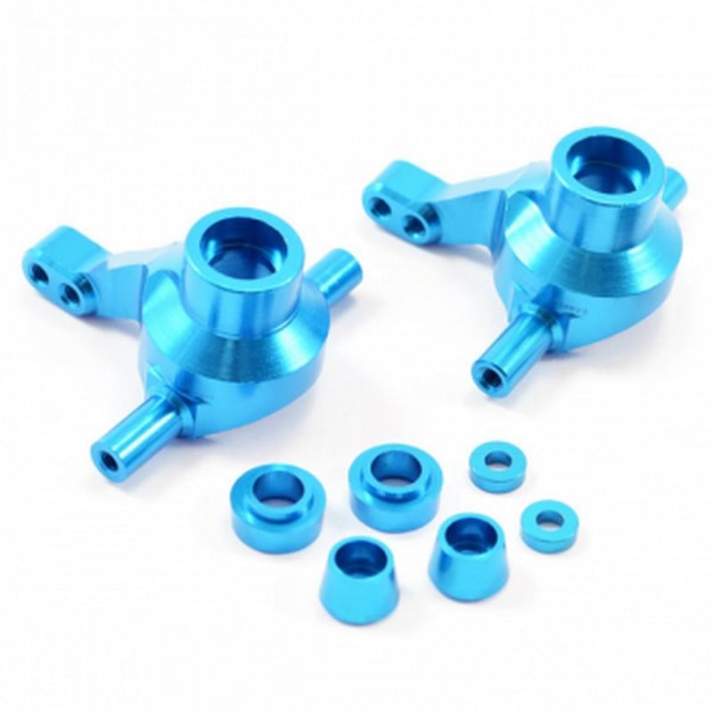 2 Fusées Alu Bleu Pour Tamiya TT02 - FTTA009B - Breizh Modélisme.