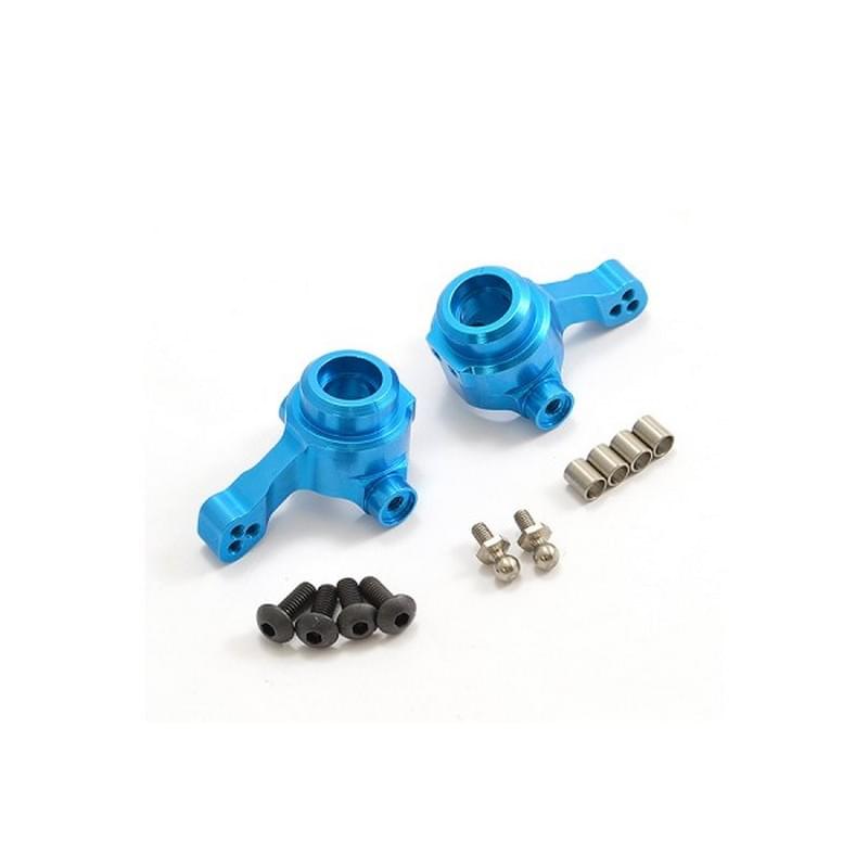 2 Fusées avant Alu Bleu Pour Tamiya TT02 - FTTA034B - Breizh Modélisme.