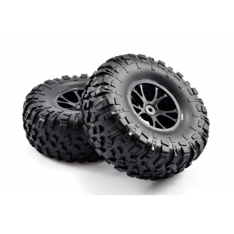 2 pneus et jantes FTX Outlaw / DF-4J - FTX8335B - Breizh Modélisme.