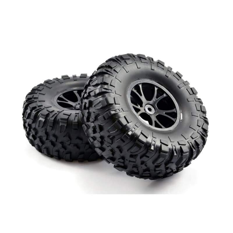 2 pneus et jantes FTX Outlaw / DF-4J - FTX8335B - Breizh Modélisme.