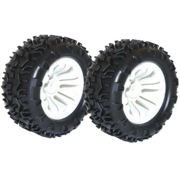 2 Roues Av et arrière pour Truggy 1/10 FTX Carnage - FTX6310W - Breizh Modélisme.