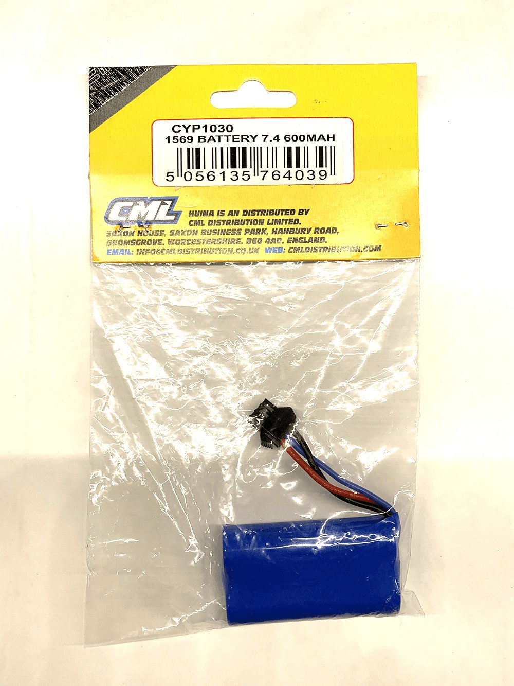 Batterie Li-ion 7,4v 600mAh pour CY1569 - CYP1030 - Breizh Modélisme.
