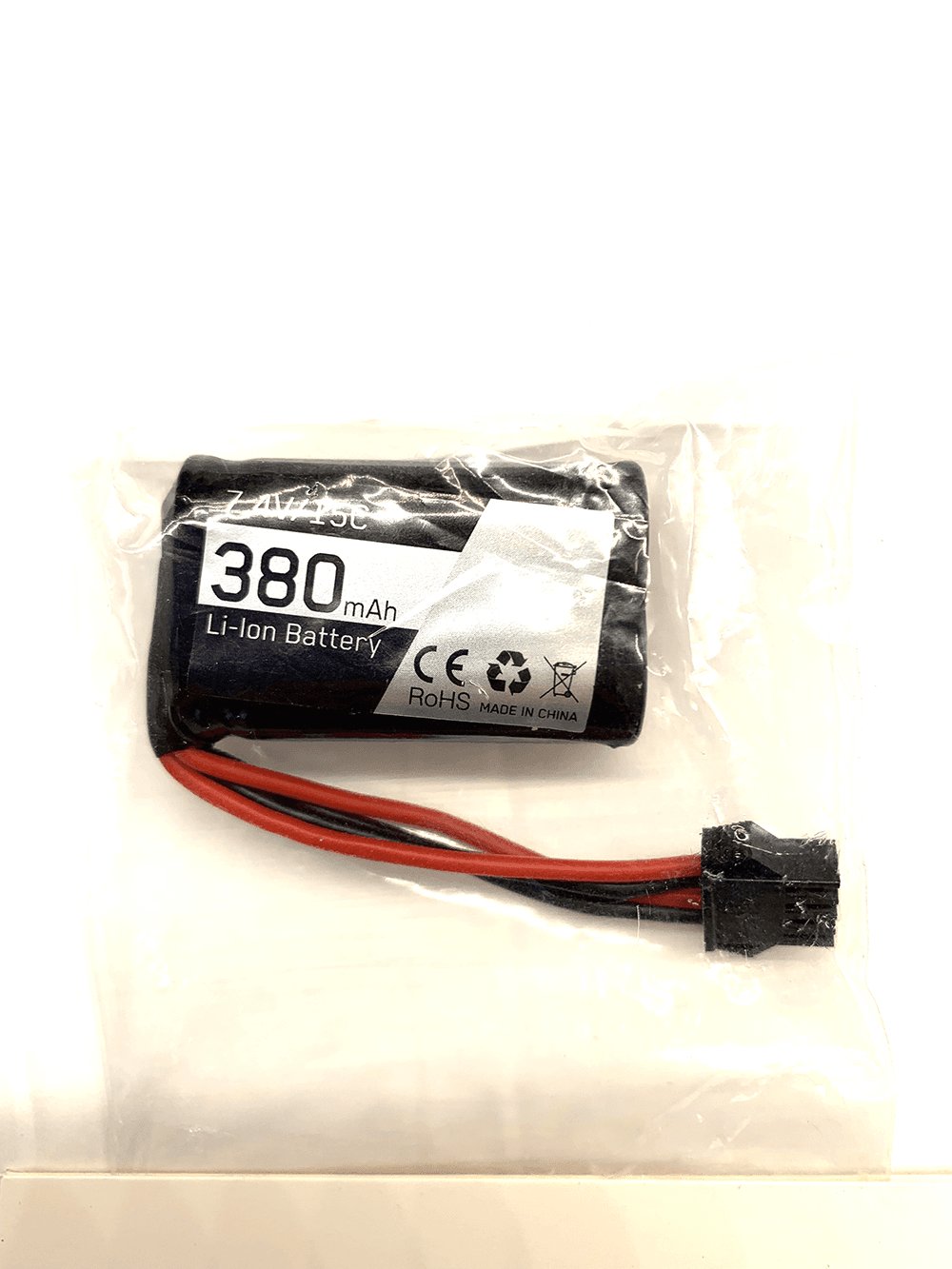 Batterie Li-ion Volantex 7.4V-380mAh 4PIN 795-1,795-2,795-3,796-1 - Breizh Modélisme.