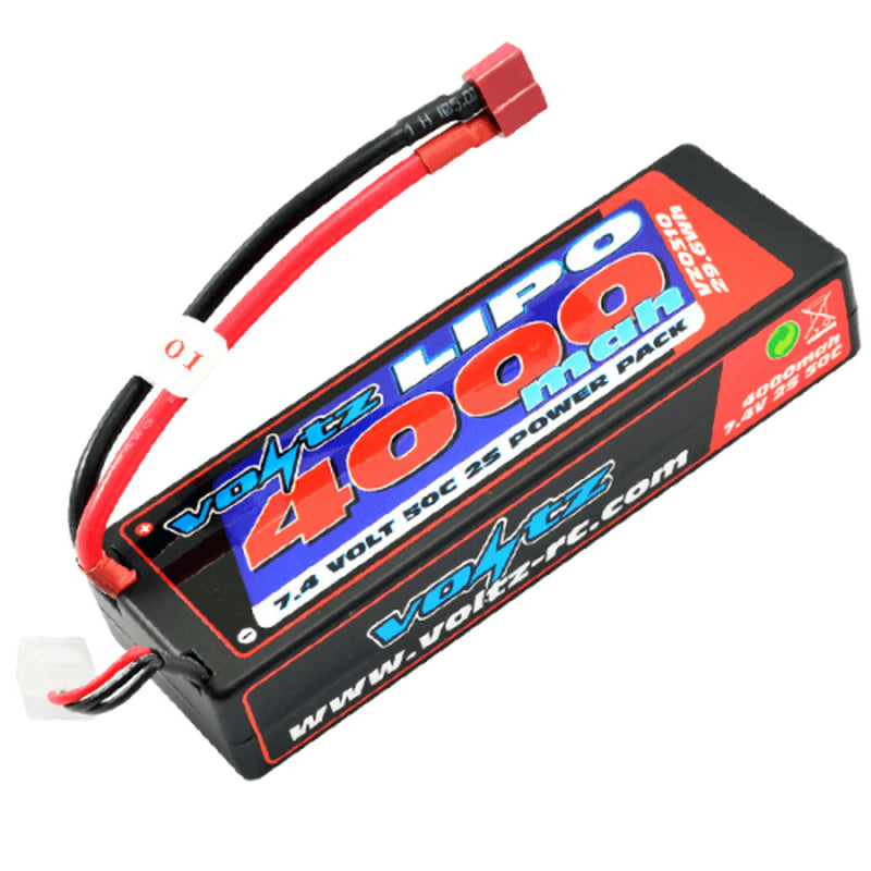 Batterie LiPo 2S 7,4V 4000mAh 50C Hard Case - Breizh Modélisme.
