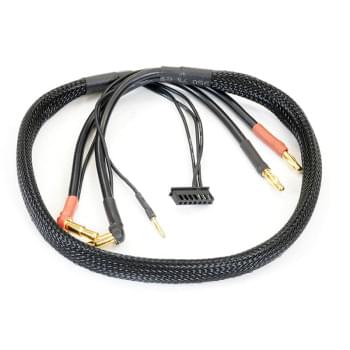 Câble de charge - 4mm PK à prise 4et 5mm & équilibrage - 60cm - Breizh Modélisme.