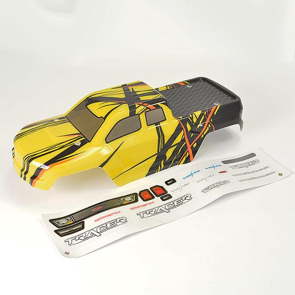 Carrosserie et autocollant pour FTX Tracer - jaune - FTX9792 - Breizh Modélisme.
