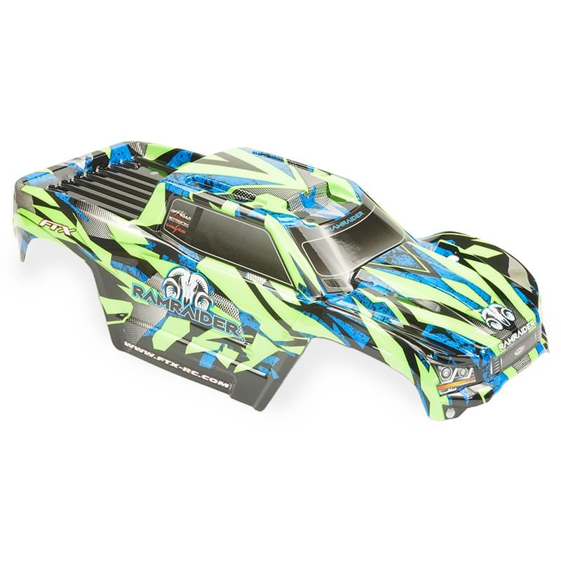Carrosserie peinte verte FTX Ramraider - FTX10133G - Breizh Modélisme.