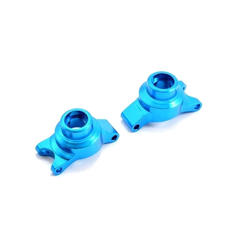 Fastrax Fusée Arrière Alu bleu (x2) Pour Tamiya TT01 - FTTA090B - Breizh Modélisme.