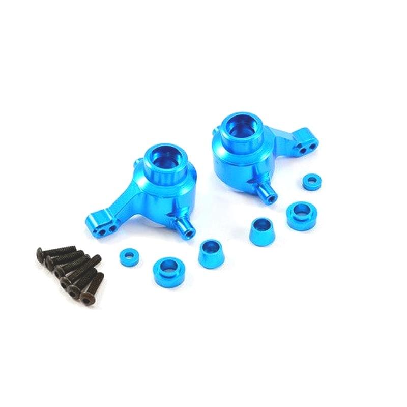 Fastrax Fusée Avant Alu bleu (x2) Pour Tamiya TT01 - FTTA089B - Breizh Modélisme.