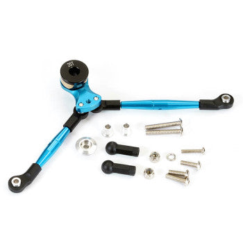 Fastrax tamiya CW-01 ensemble d'économiseur de servo de direction en aluminium - FTTA126B - Breizh Modélisme.