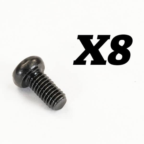 FTX10182 – Vis cruciforme à tête ronde M3x6 - Breizh Modélisme.