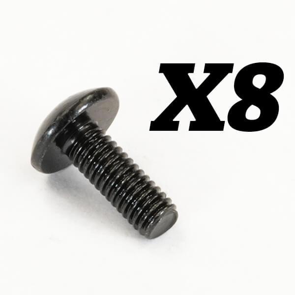 FTX10202 Vis cruciforme à tête bombée large M3x8 - Breizh Modélisme.