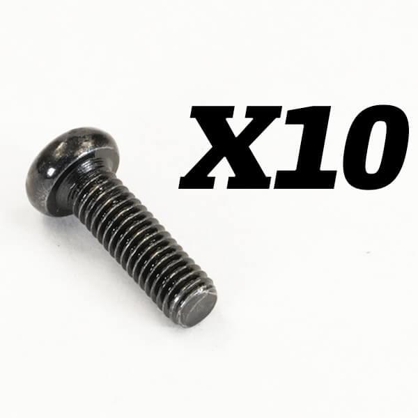Lot de 10 vis M3x10mm - FTX10184 - Breizh Modélisme.