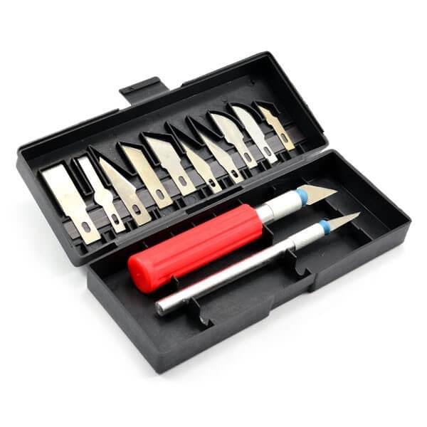 Outillage Maquette Kit de couteaux, cutters - 17-1S - CML260 - Breizh Modélisme.