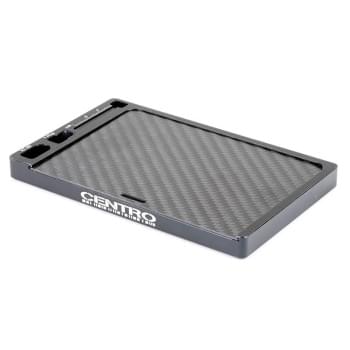 Petit plateau magnétique en alu pour visserie avec couvercle carbone - C0517 - Breizh Modélisme.