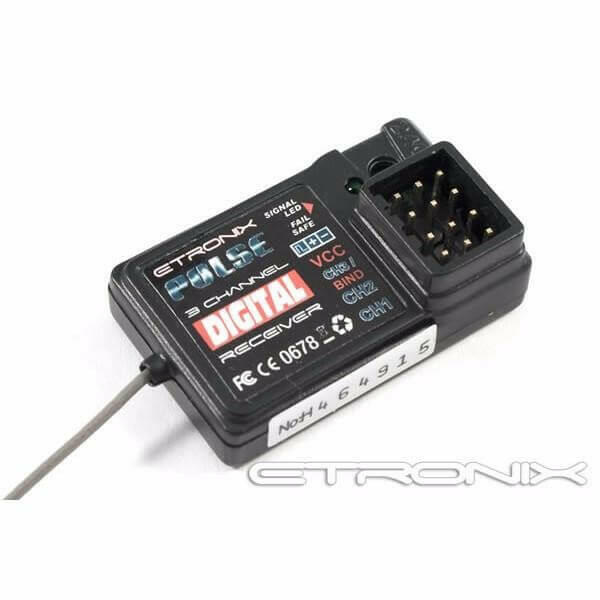 Radio 2 voies Voiture RC Etronix Pulse GFSK 2.4ghz - ET1060 - Breizh Modélisme.