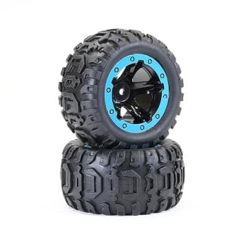 Roues/pneus complet bleue pour FTX Tracer - FTX9742B - Breizh Modélisme.