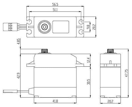 Savox Servo SW-0231MG Plus Etanche 25kg 0.15s Métal - Breizh Modélisme.