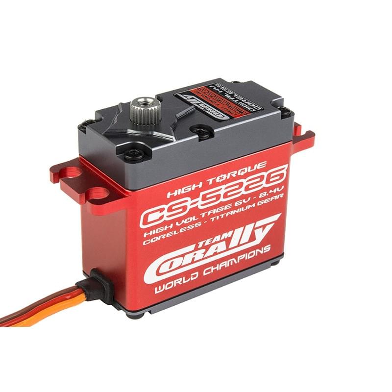 Servo haute vitesse 25.6Kg/0.07s - Haute tension - Engrenage en titane - Kronos XP 6S - Corally - C-52001 - Breizh Modélisme.