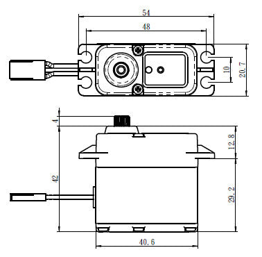 Servo Savox SW-1210SG+ waterproof digital 6V 20KG / 0.16S - Breizh Modélisme.