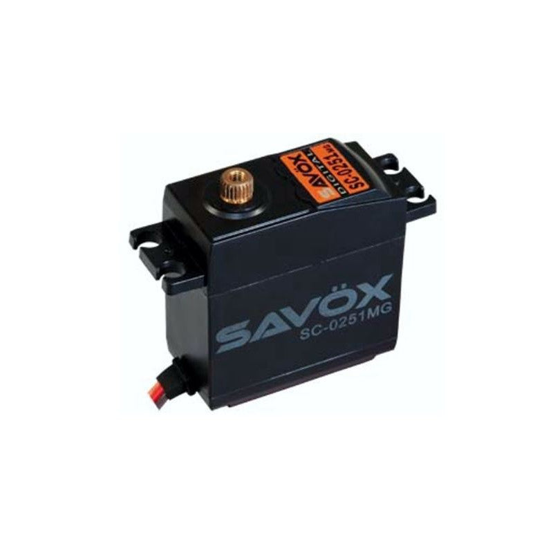 Servo Standard Savox digital 16kg-0.18s - SX-SC-0251MG+ - Breizh Modélisme.