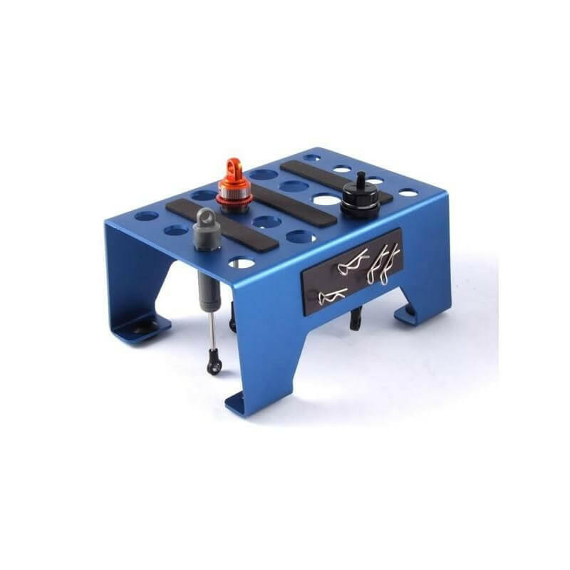 Stand, Plateau Alu pour Voitures rc 1/8 et 1/10 - FAST410B - Breizh Modélisme.