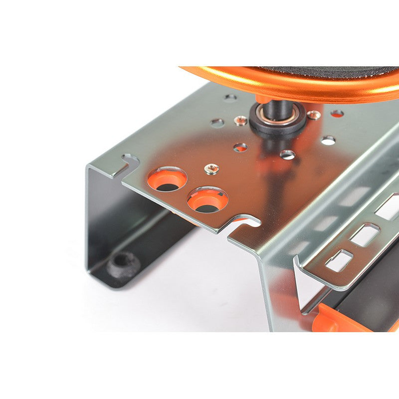 Stand, Plateau Pivotant Alu Deluxe 1/8 et 1/10 noir - Breizh Modélisme.