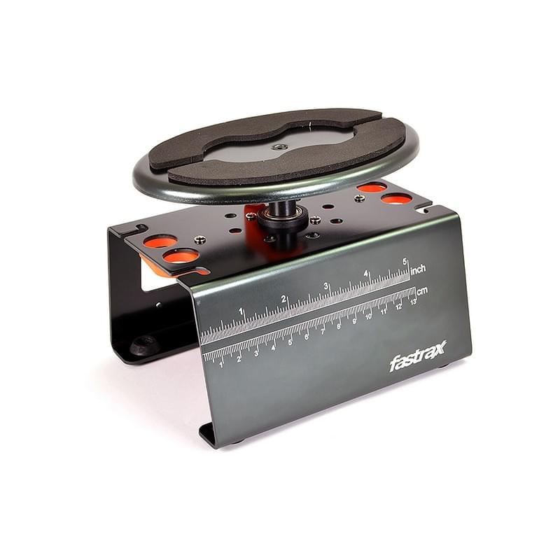 Stand, Plateau Pivotant Alu Deluxe 1/8 et 1/10 noir - Breizh Modélisme.