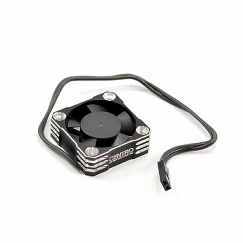 Ventilateur Aluminium 30x30mm 5/8V- Prise JST - Centro C0651BK - Breizh Modélisme.