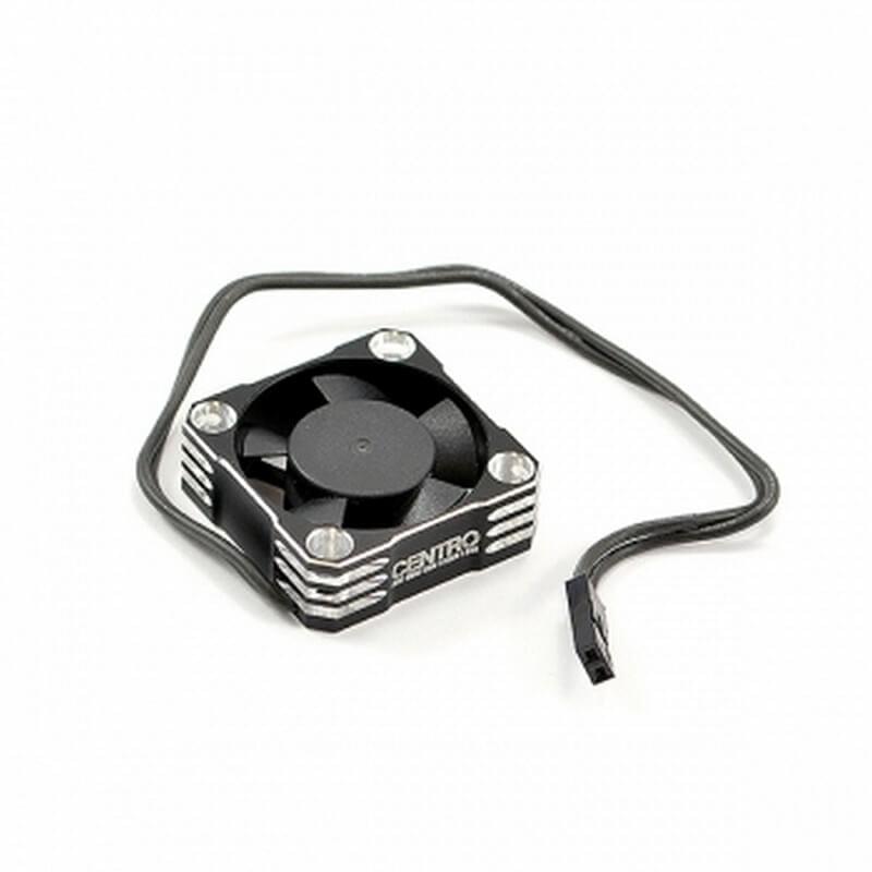 Ventilateur Aluminium 30x30mm 5/8V- Prise JST - Centro C0651BK - Breizh Modélisme.