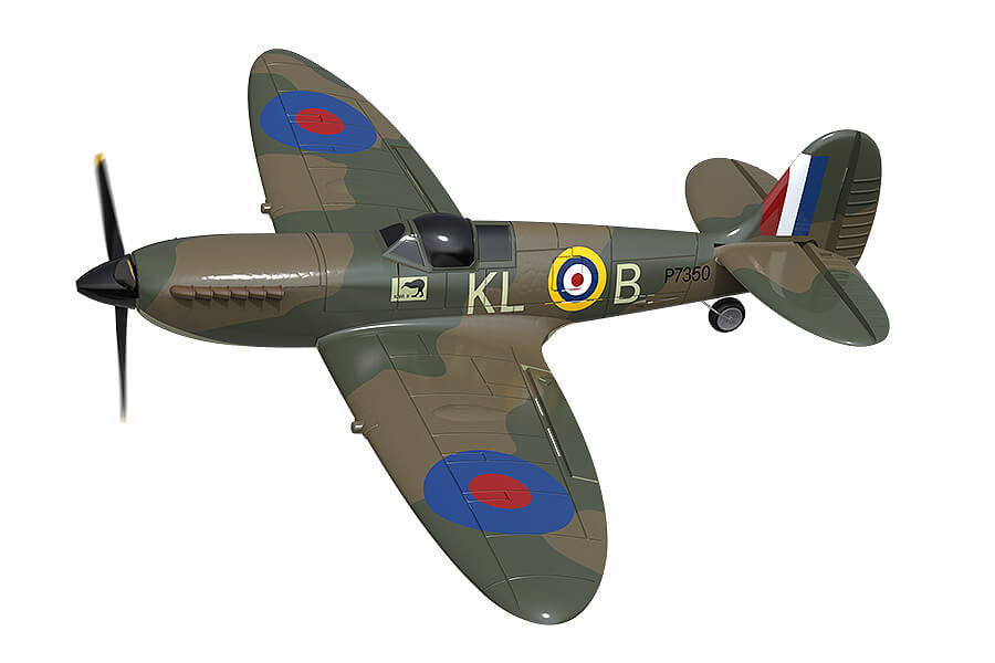 Avion de début télécommandé V761-12V2B Volantex SPITFIRE avec stabilisateur de vol - Breizh Modélisme.