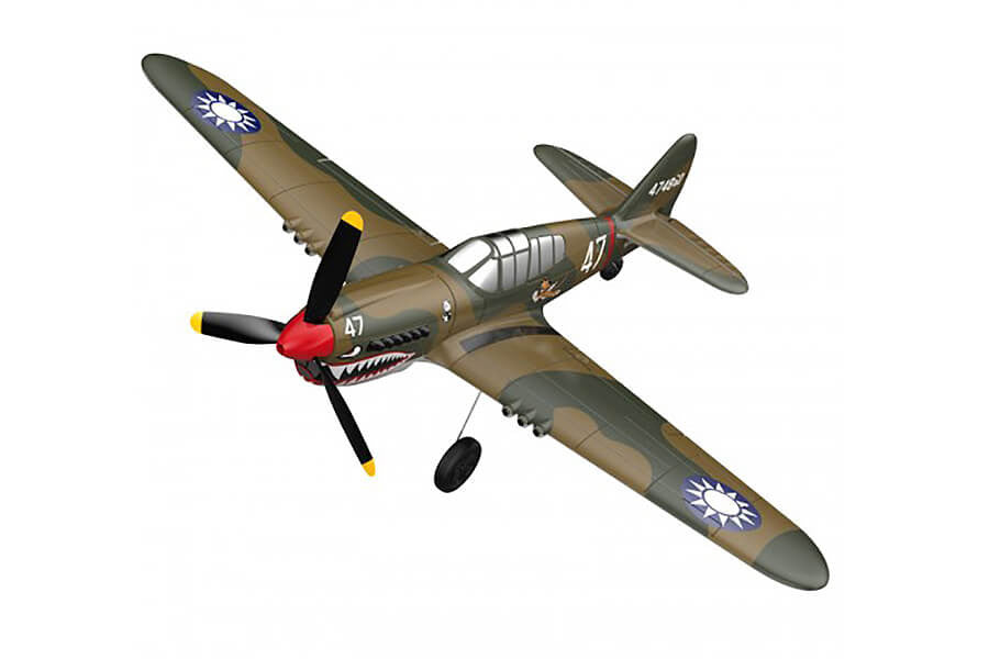 Avion de début télécommandé V761-13 Volantex P40 WARHAWK avec stabilisateur de vol - Breizh Modélisme.