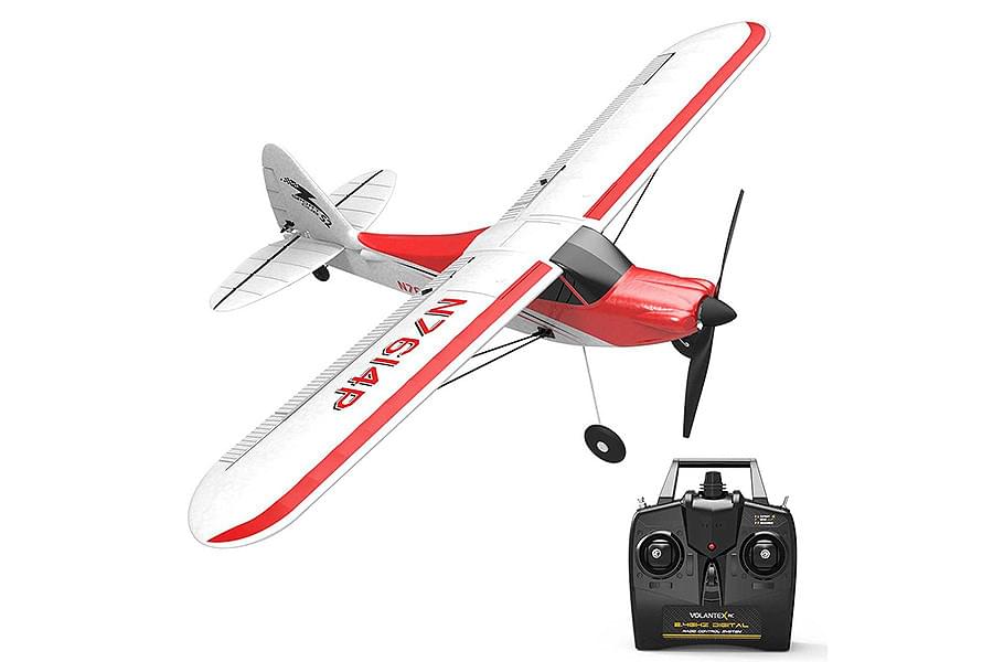 Avion de début télécommandé V761-4 Volantex SPORT CUB 500 4CH avec stabilisateur de vol - Breizh Modélisme.