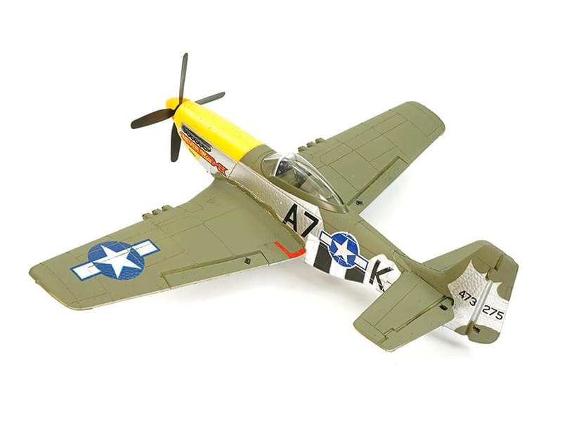 Avion télécommandé Volantex P-51D Mustang vert 4CH 500mm brushless avec gyro RTF - V768-2 - Breizh Modélisme.
