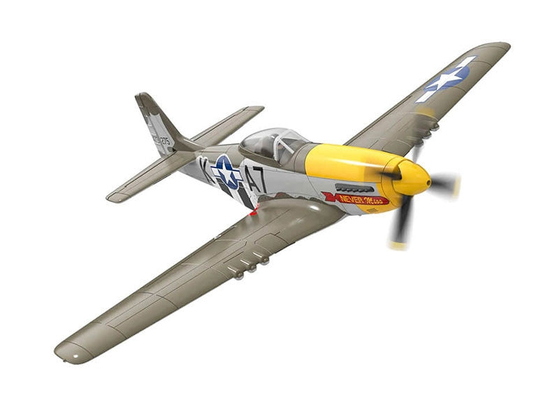 Avion télécommandé Volantex P-51D Mustang vert 4CH 500mm brushless avec gyro RTF - V768-2 - Breizh Modélisme.