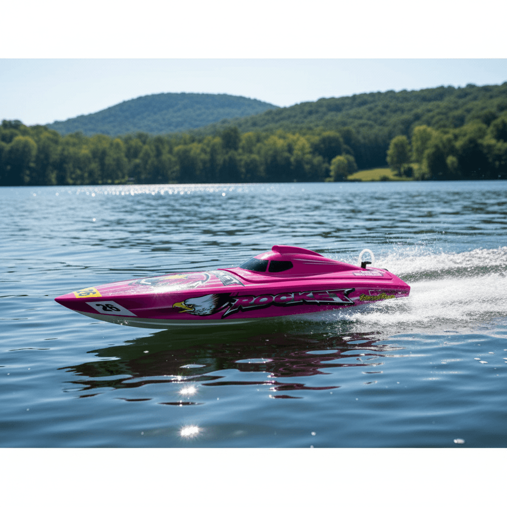 Bateau RC Brushless Joysway ROCKET Deep Vee V2 - 8651 (avec batterie et chargeur)