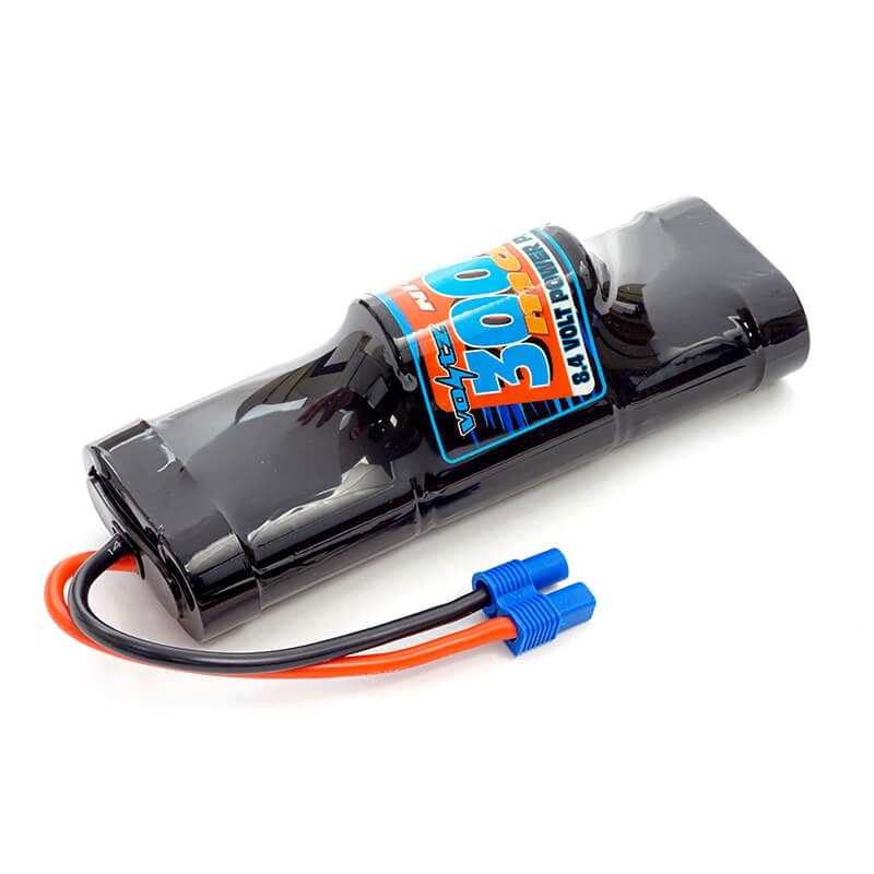 Batterie Ni-Mh Standard 3000mAh 8,4V Prise EC3 - Breizh Modélisme.