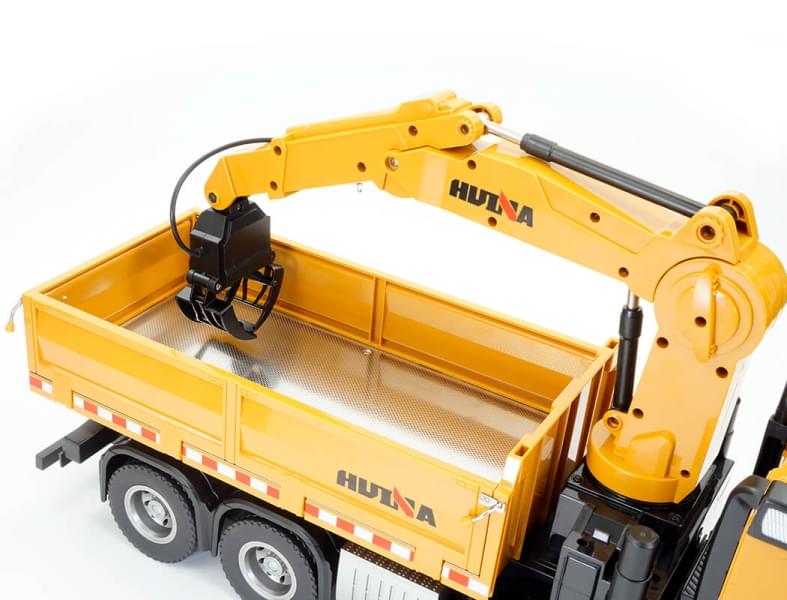Camion Benne avec Grue RC 2.4ghz RTR Huina 1538 - Breizh Modélisme.