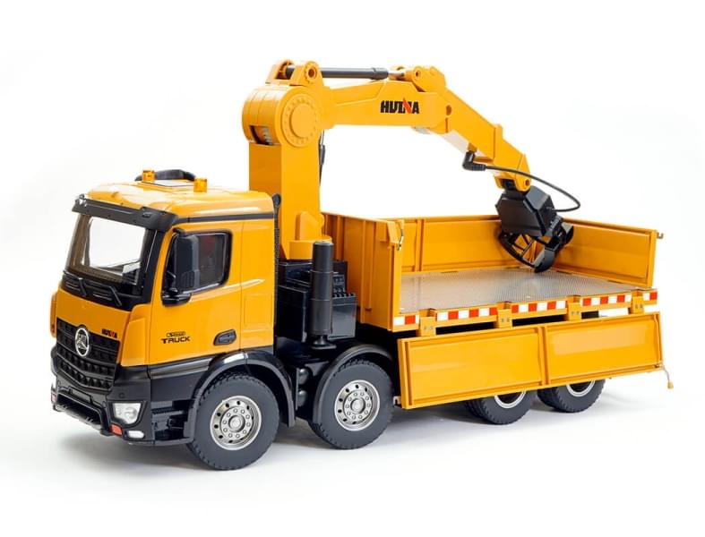 Camion Benne avec Grue RC 2.4ghz RTR Huina 1538 - Breizh Modélisme.