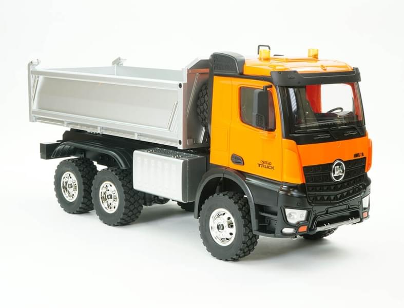 Camion benne HUINA 1/14 en alliage 14 canaux en métal - 1598 - Breizh Modélisme.