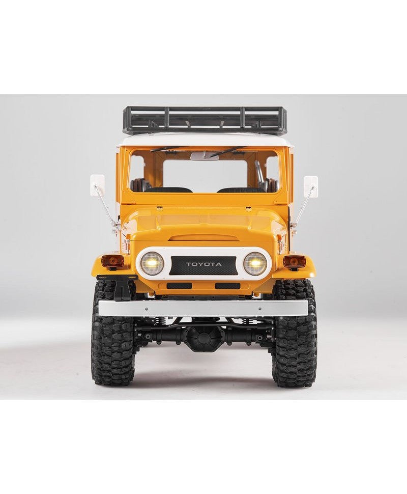Crawler FMS 1/10 Toyota land Cruiser FJ40 RS jaune - FMS11035RSYL - Breizh Modélisme.